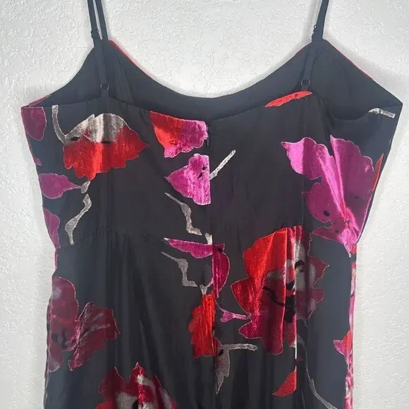 NWT Hutch Nalini Jumpsuit Floral Velvet Size 14